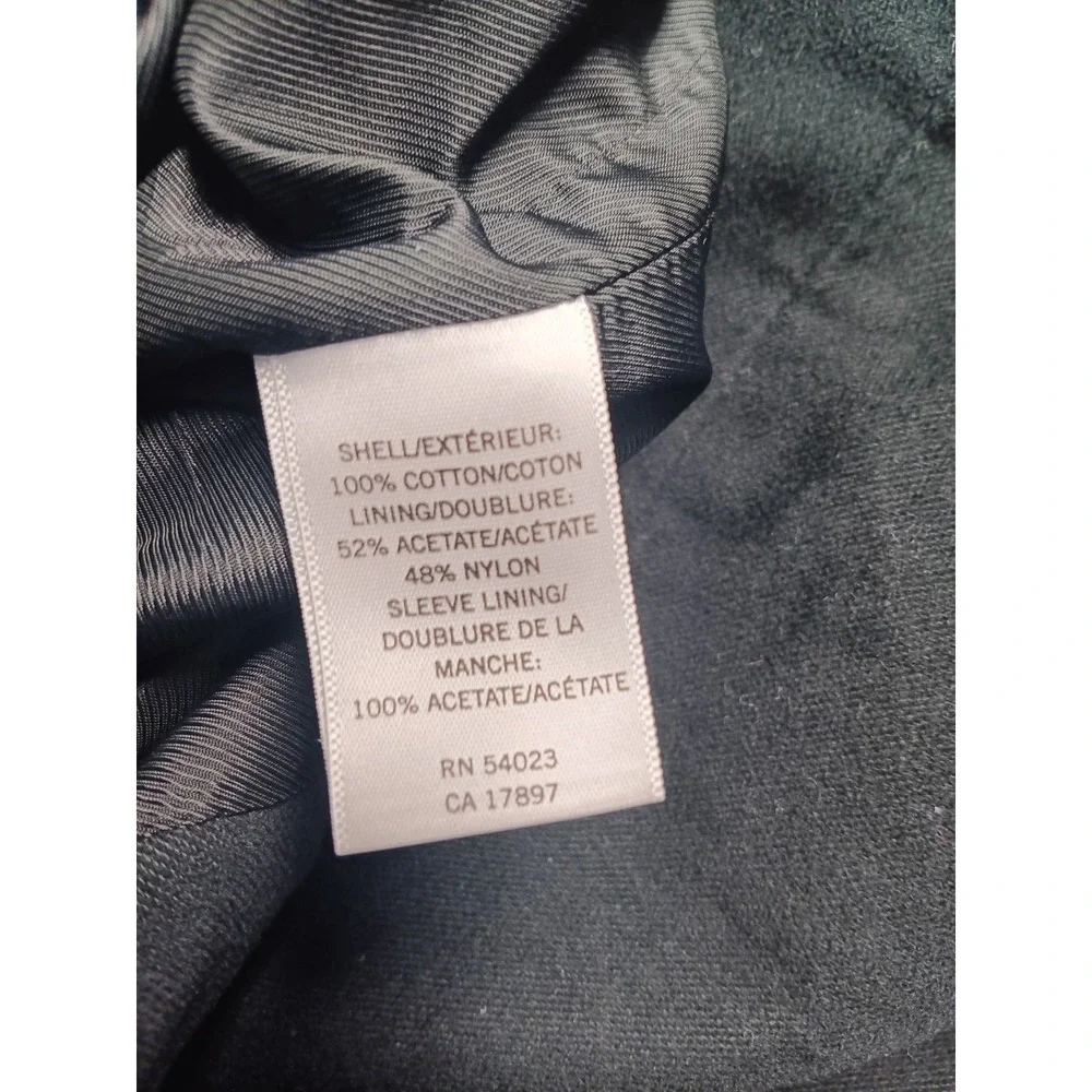Banana Republic Men's 42S (L-M)‎ Military-inspired Jacket Black Cotton Short